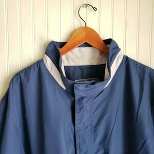 Mountain Club Jacket Mens 2XL Blue Mesh Lined Full Zip Windbreaker Outdoor